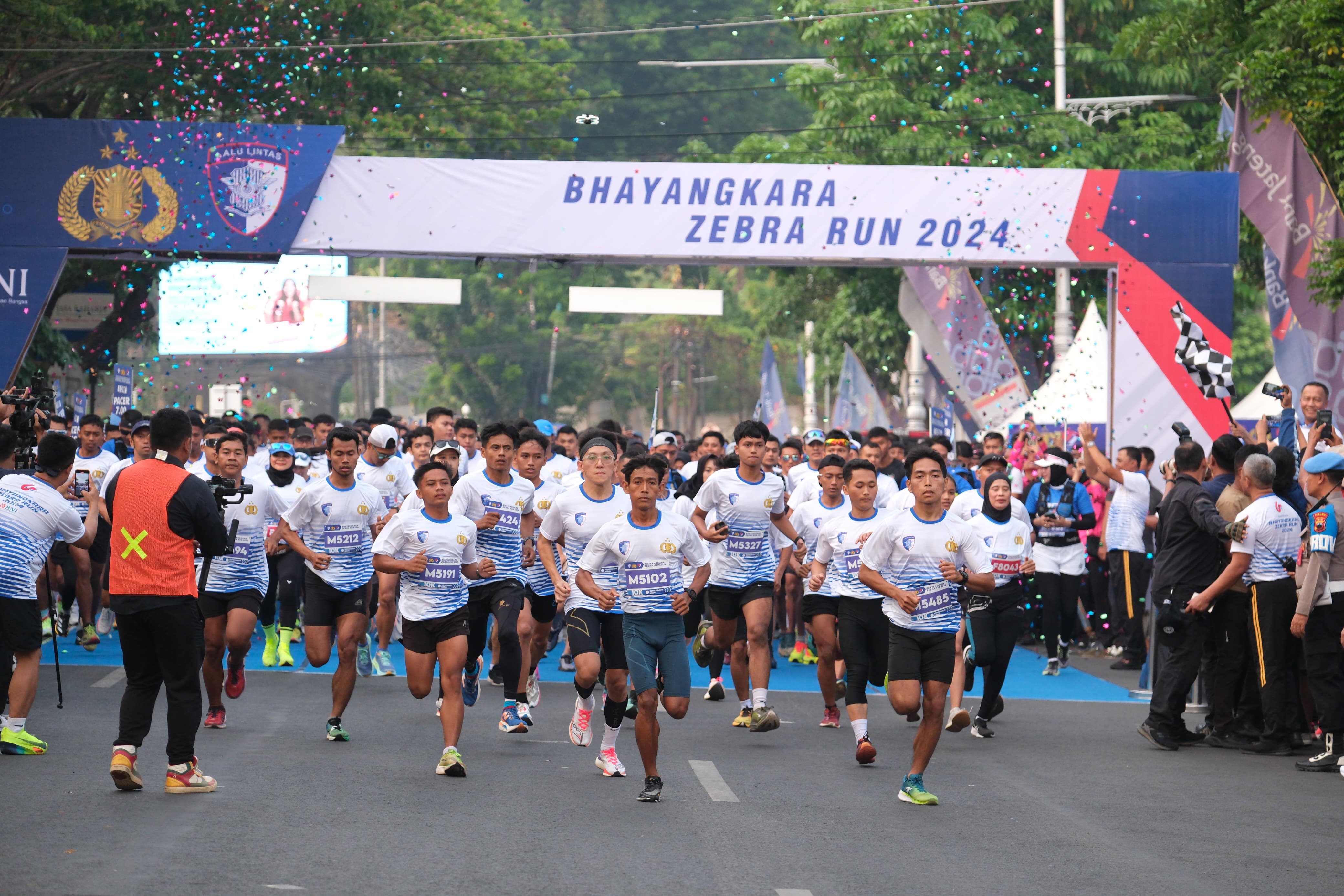 Semangat Kebersamaan Di Bhayangkara Zebra Run 2024; Polda Jateng Gelorakan Keselamatan di Jalan Raya