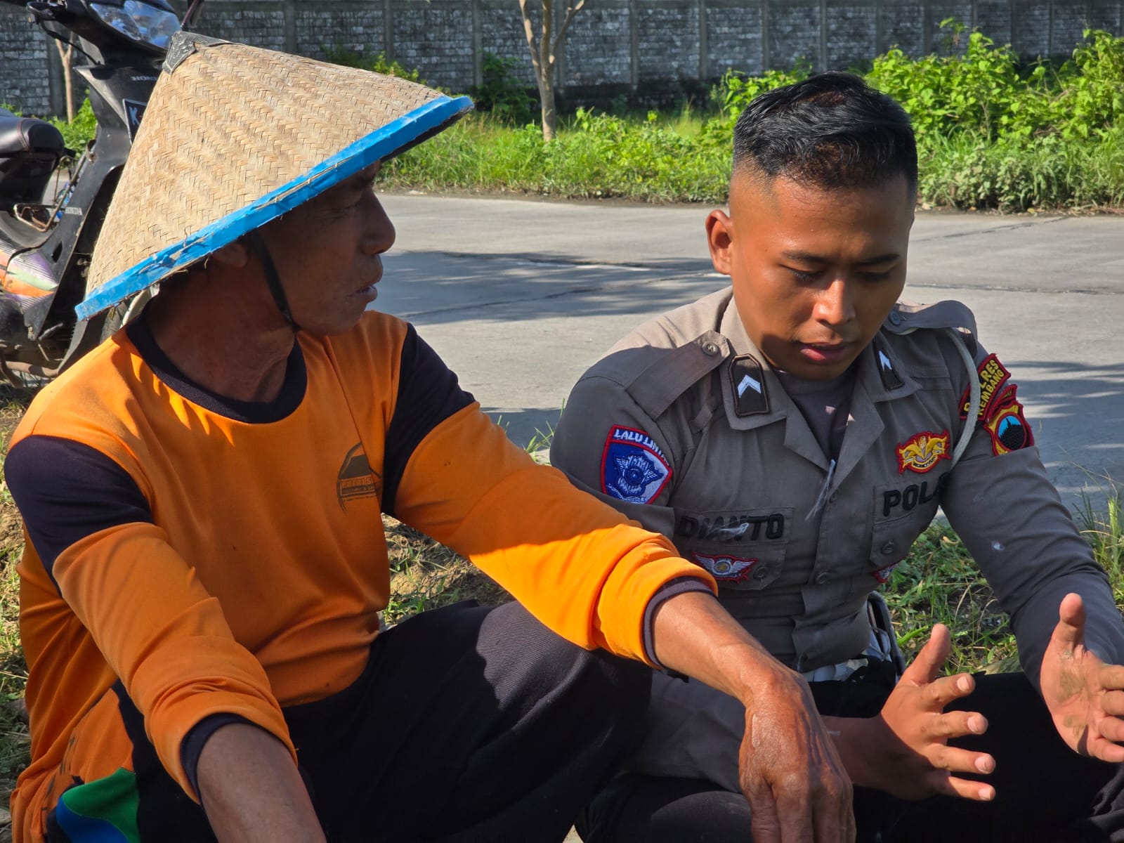 Satlantas Polres Rembang Dukung Petani Tireman dalam Rangka Program Asta Cipta Ketahanan Pangan