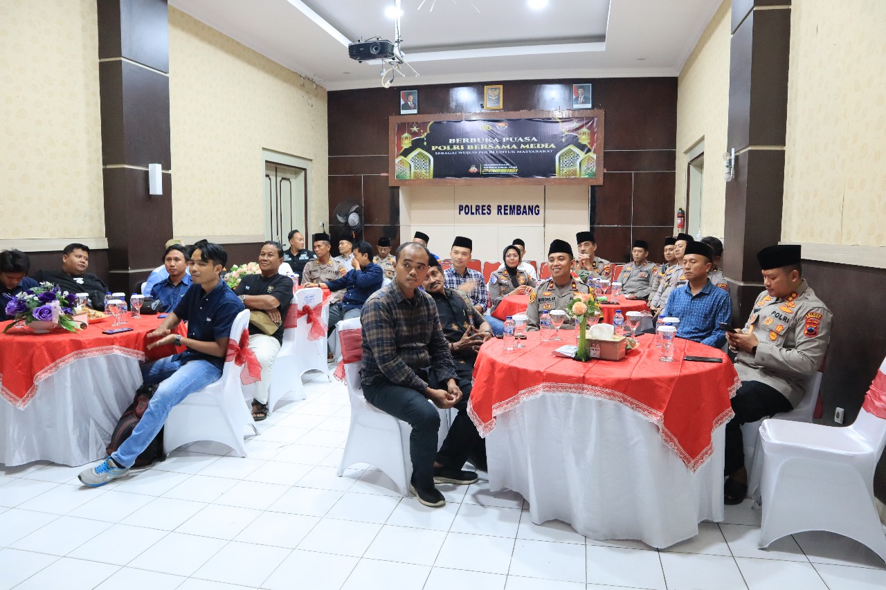 Polri Gelar Berbuka Puasa Bersama Media, Polda Jateng dan Polres Rembang Ikuti