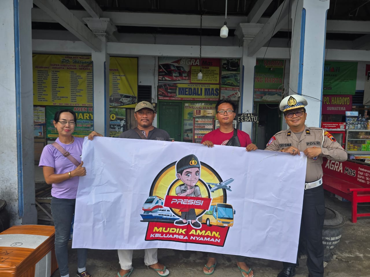"Sat Lantas Polres Rembang Sosialisasikan Mudik Aman Mudik Nyaman"