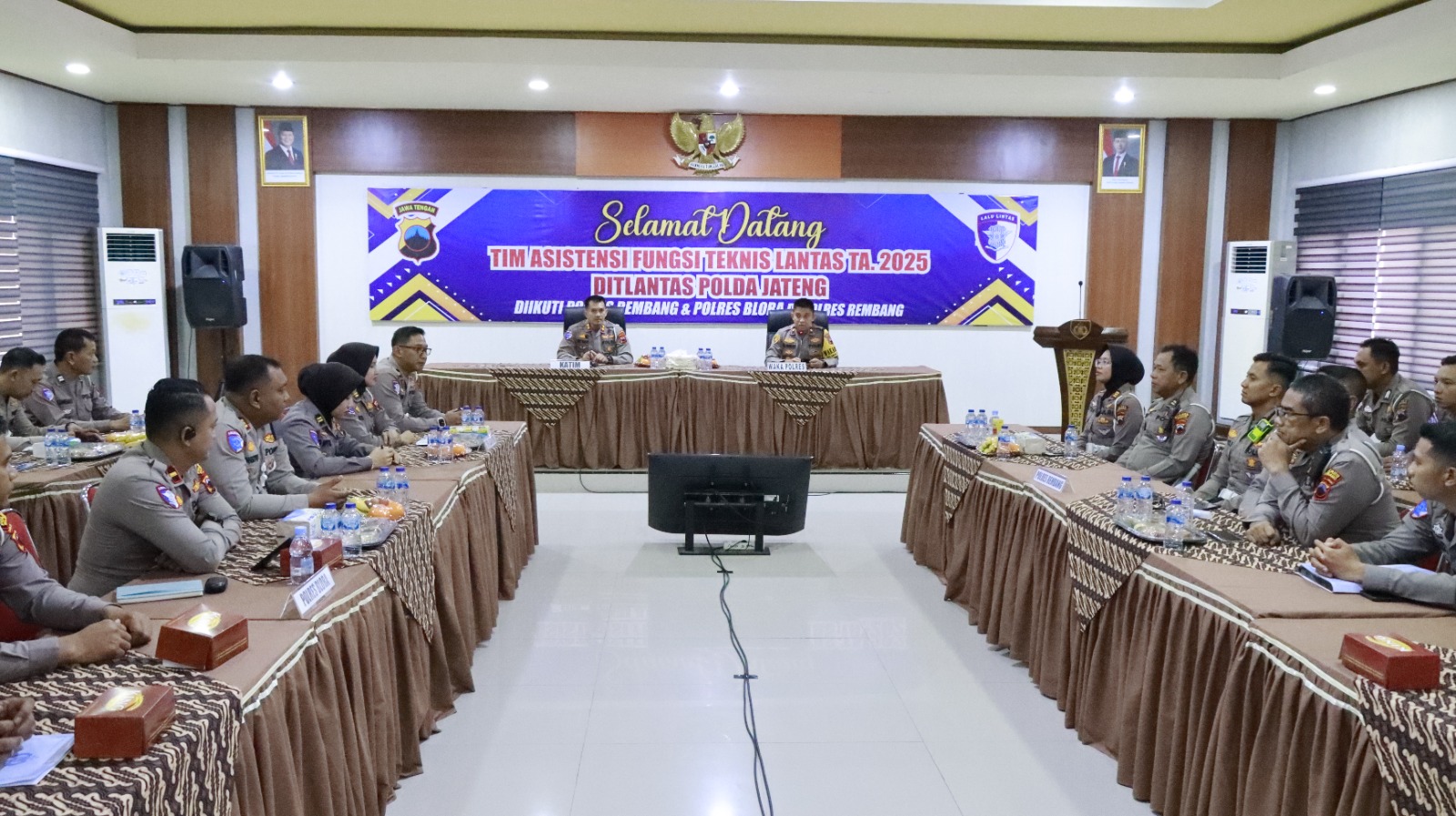 Polres Rembang Terima Tim Asistensi FT. Lantas dari Direktorat Lalu Lintas Polda Jateng