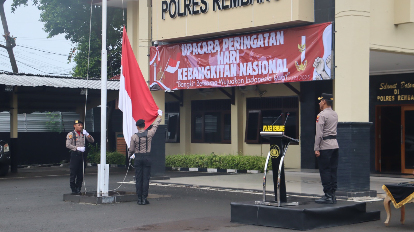 Semangat Nasionalisme, Polres Rembang Gelar Upacara Peringatan Hari Kebangkitan Nasional ke 117