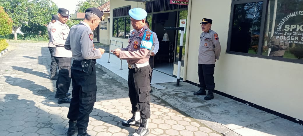 Antisipasi Pelanggaran Personil, Kanit Propam Polsek Sale Gelar Gaktiblin Terhadap Personil