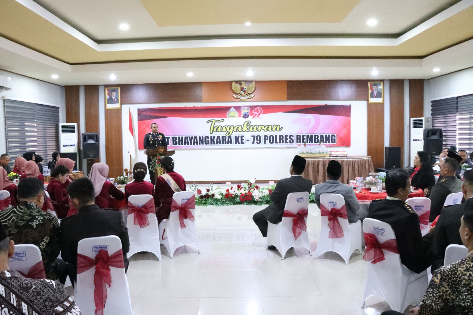 Usai Upacara, Polres Rembang Gelar Tasyakuran HUT Bhayangkara ke-79