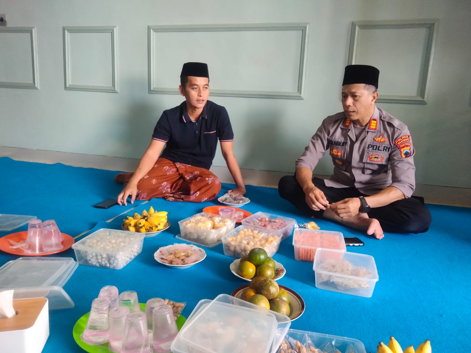 Kapolsek Pamotan Turun Laksanakan Sambang, Jalin Komunikasi dan Pantau Kamtibmas