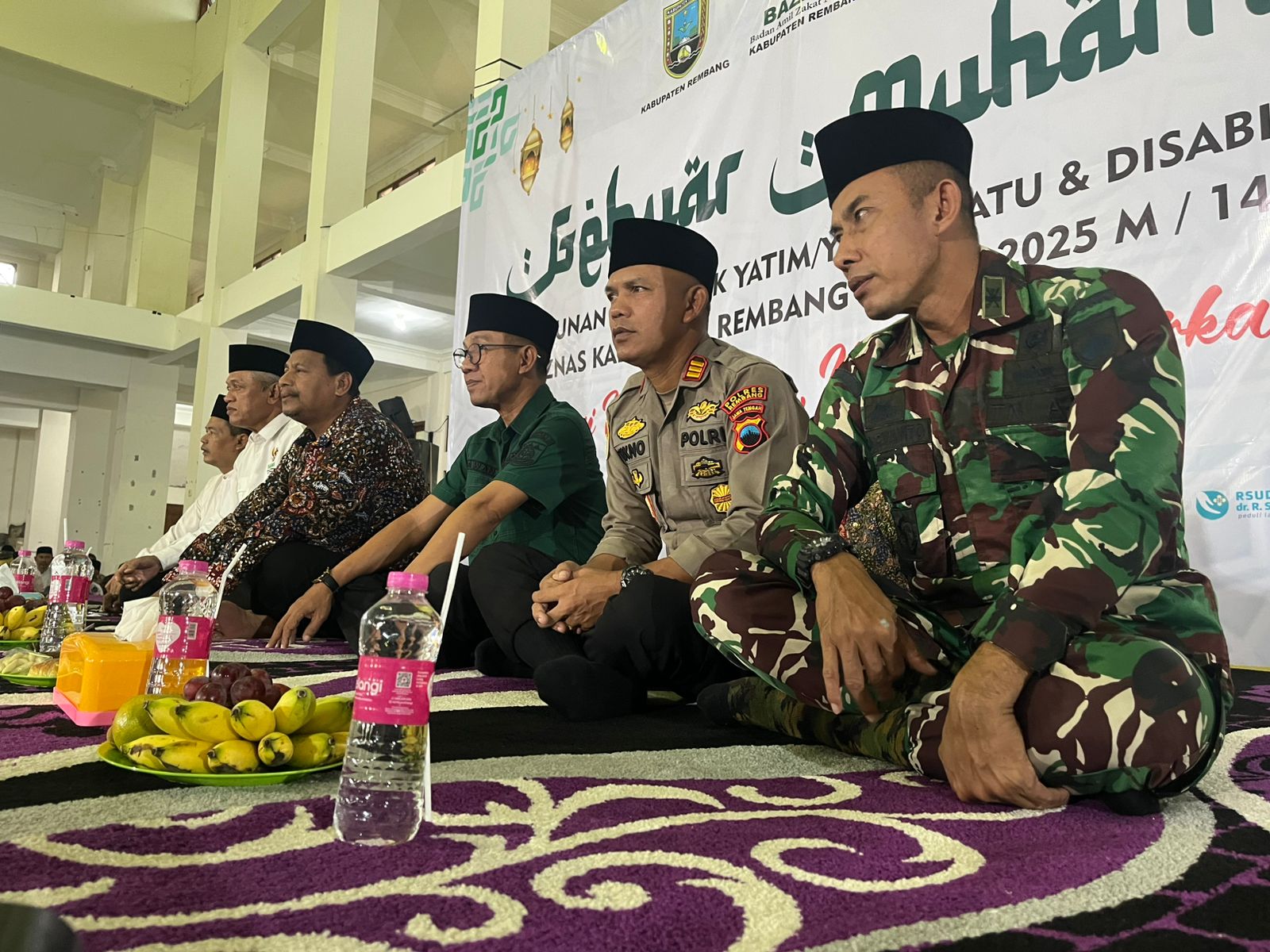 Kapolsek Rembang Kota Wakili Kapolres Hadiri Gebyar Muharram Baznas Kabupaten Rembang