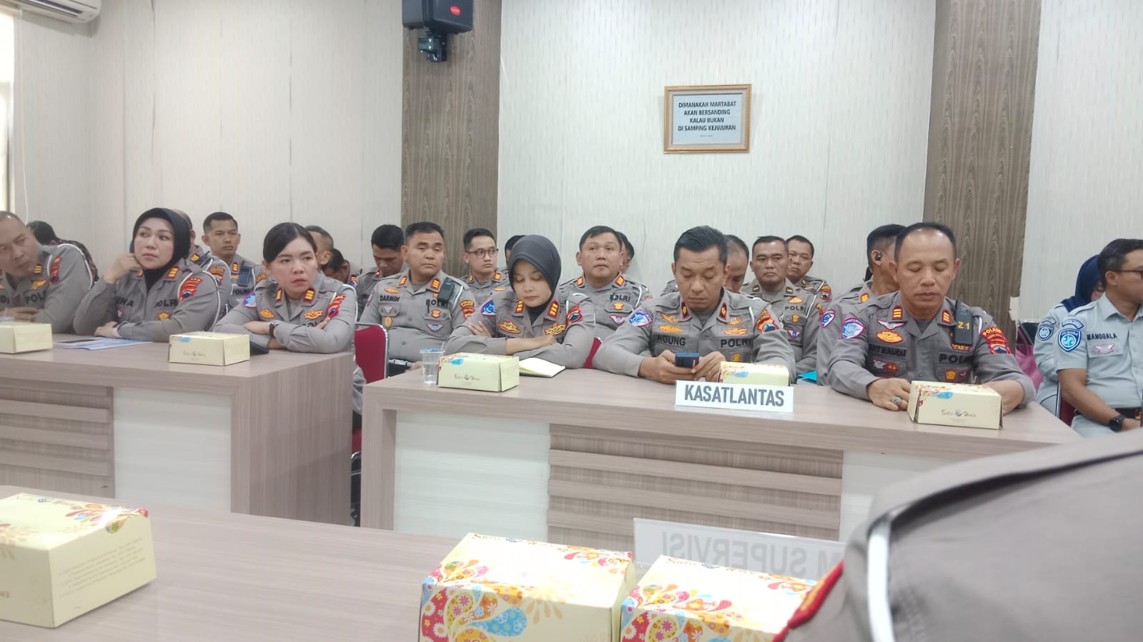 Satlantas Polres Rembang Ikuti Giat Supervisi Subdit STNK Ditregident Korlantas Polri dan Jasa Raharja