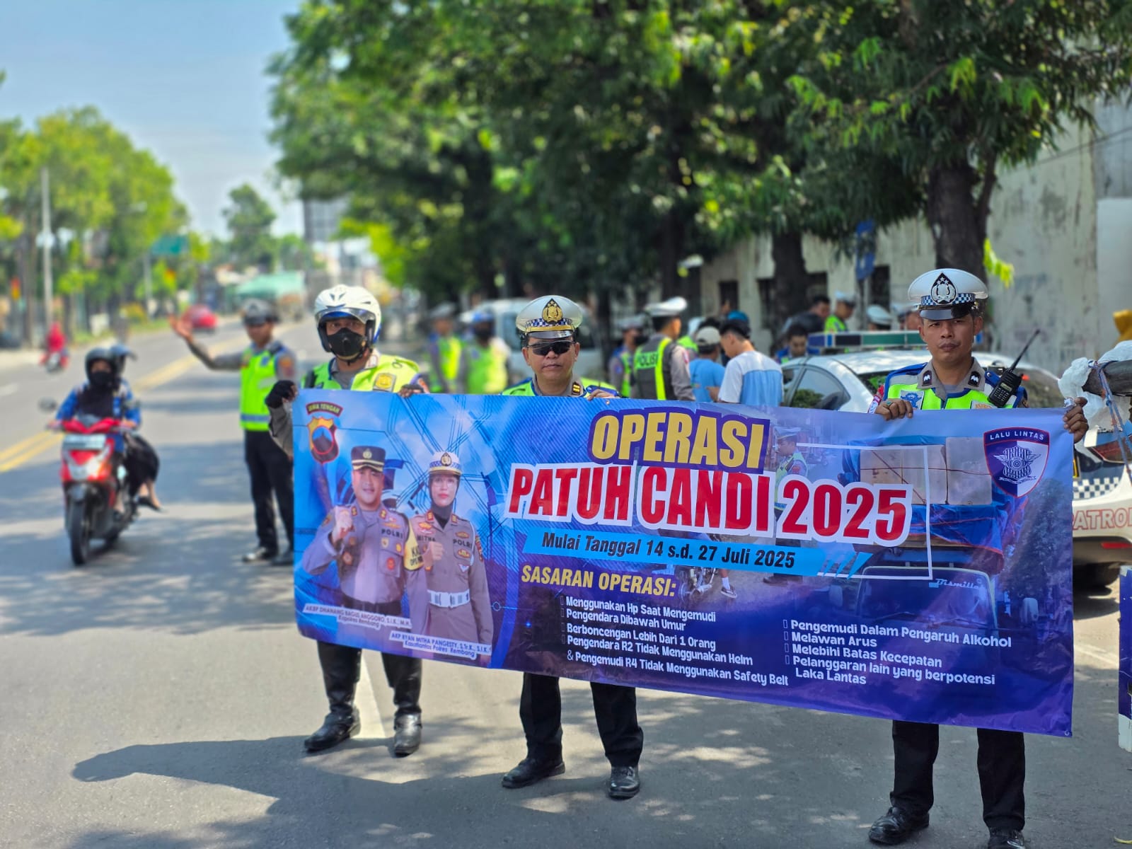 Satlantas Polres Rembang Sosialisasikan Ops Patuh Candi 2025 Disertai Kegiatan Dakgar Tilang
